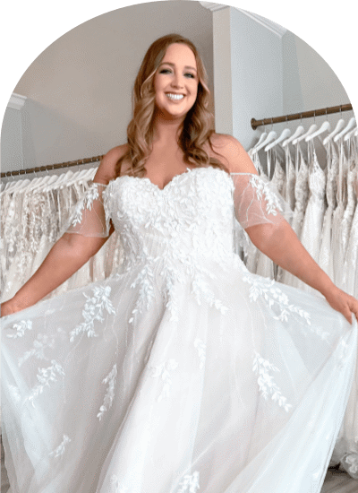 Model wearing our designer dress
