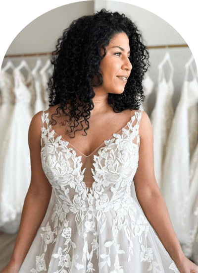Model wearing our designer dress