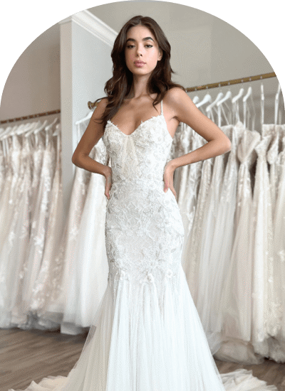 Model wearing our designer dress