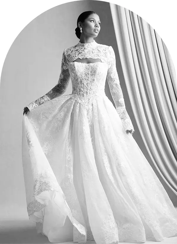 Model wearing our designer dress