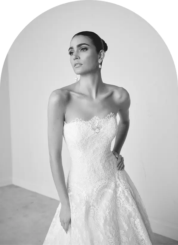 Model wearing our designer dress