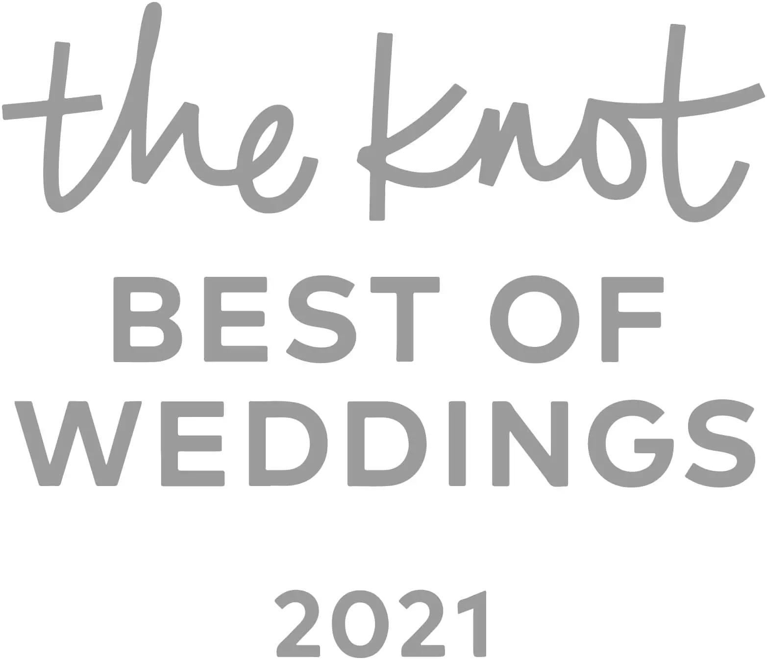 The Knot Best of Wedding 2021 Badge
