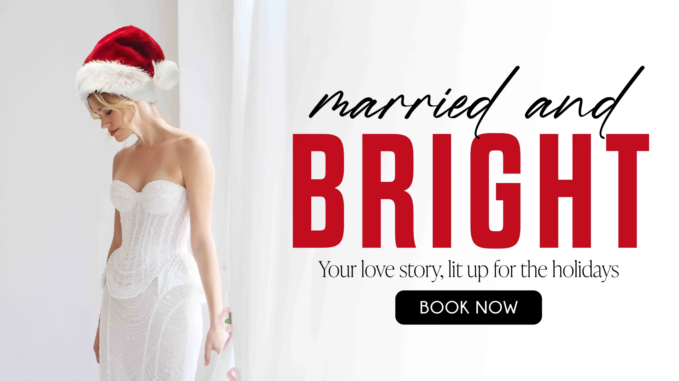Holiday Wedding Dress banner at Studio I Do in Virginia Beach